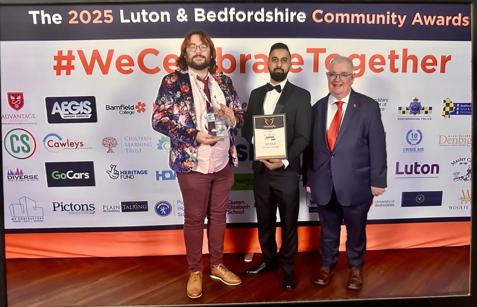 Cougars Sponsors the Caring Hero Award at the 2025 Luton & Bedfordshire Community Awards
